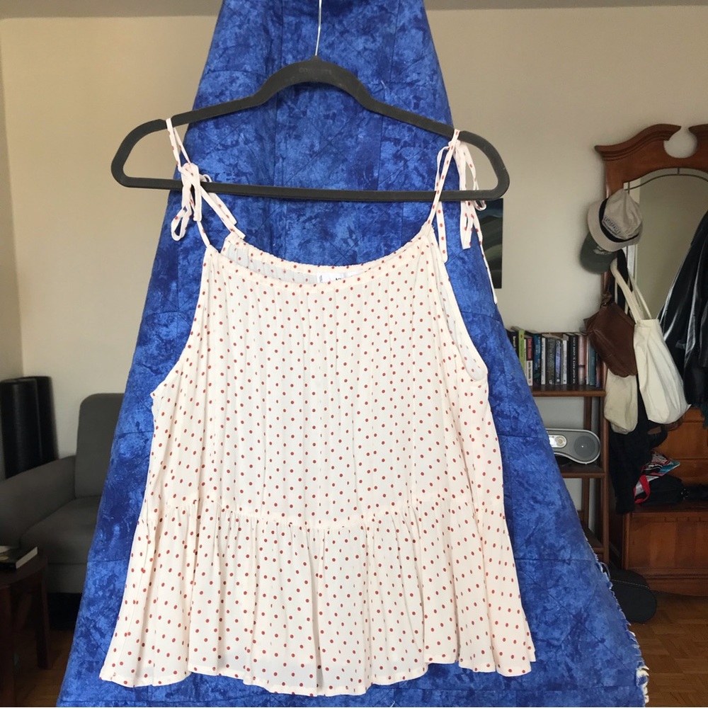 Sweet Polka Dot Print Top by Mango size medium